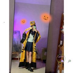Bộ Trang Phục Pháp Sư Bắt Ma Halloween Cao Cấp - Áo, Nón, Chùm Râu Giả - Cosplay Ma Quái Chất Lượng