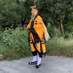 Bộ Trang Phục Pháp Sư Bắt Ma Halloween Cao Cấp - Áo, Nón, Chùm Râu Giả - Cosplay Ma Quái Chất Lượng