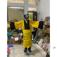 Bộ Trang Phục Pháp Sư Bắt Ma Halloween Cao Cấp - Áo, Nón, Chùm Râu Giả - Cosplay Ma Quái Chất Lượng