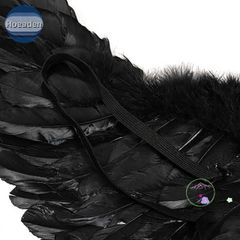 Cánh Thiên Thần Đen Trắng Cosplay - Trang Phục Hóa Trang Cho Trẻ Em & Người Lớn - Quà Tặng Sinh Nhật 60x35cm/80x40cm