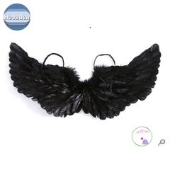 Cánh Thiên Thần Đen Trắng Cosplay - Trang Phục Hóa Trang Cho Trẻ Em & Người Lớn - Quà Tặng Sinh Nhật 60x35cm/80x40cm