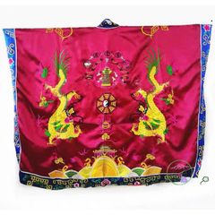 Áo Choàng Đạo Sĩ Bát Quái - Lụa Thêu Tinh Tế, Họa Tiết Tâm Linh, Cosplay Đạo Giáo, Màu Sắc Vũ Trụ Đen Đỏ Xanh Vàng Trắng