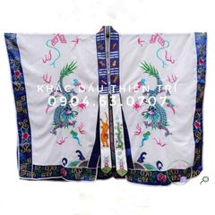 Áo Choàng Đạo Sĩ Bát Quái - Lụa Thêu Tinh Tế, Họa Tiết Tâm Linh, Cosplay Đạo Giáo, Màu Sắc Vũ Trụ Đen Đỏ Xanh Vàng Trắng