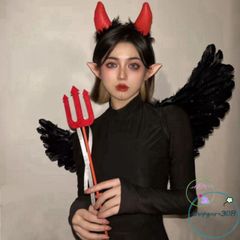 Cánh thiên thần ác quỷ độc đáo cho Halloween & Noel, phụ kiện E1438 ấn tượng cho bữa tiệc.