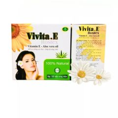 Viên Uống Đẹp Da Vivita.E Rostex - Bổ Sung Vitamin E, Omega 3 & Tinh Dầu Nha Đam Giúp Da Mịn Màng, Ngăn Ngừa Lão Hóa - Hộp 30 Viên