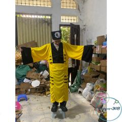 Bộ Trang Phục Hóa Trang Pháp Sư - Áo Đạo Sĩ Thiết Kế Cao Cấp cho Halloween và Cosplay, Gồm Nón và Lá Bùa Kỳ Bí