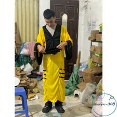 Bộ Trang Phục Hóa Trang Pháp Sư - Áo Đạo Sĩ Thiết Kế Cao Cấp cho Halloween và Cosplay, Gồm Nón và Lá Bùa Kỳ Bí