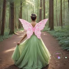 Cánh Thiên Thần Lấp Lánh WAY2TOP - Trang Phục Cosplay Công Chúa Dễ Thương Cho Bé Gái, Chất Liệu Organza Cao Cấp, Nhiều Màu Sắc