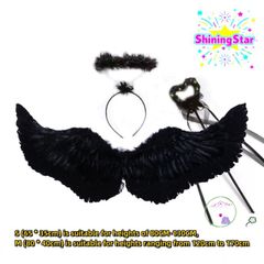 Cánh Thiên Thần Lông Vũ Sang Trọng Dành Cho Halloween - Phụ Kiện Thời Trang Độc Đáo Cho Trẻ Em Và Người Lớn