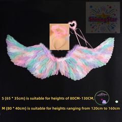 Cánh Thiên Thần Lông Vũ Sang Trọng Dành Cho Halloween - Phụ Kiện Thời Trang Độc Đáo Cho Trẻ Em Và Người Lớn