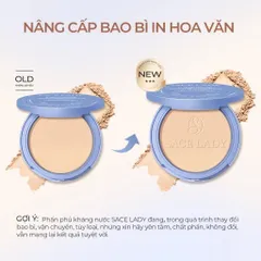 Phấn Phủ SACE LADY Kiềm Dầu Che Phủ Cao Lâu Tone 01 Classic Ivory 10g - Giúp Da Mịn Màng, Kháng Nước, Hoàn Hảo Cho Trang Điểm