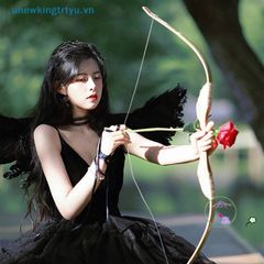 Cánh Thiên Thần Đen Trắng Hóa Trang - Phụ Kiện Halloween Cho Người Lớn Và Trẻ Em, Chất Liệu Lông Vũ, Kích Thước Đa Dạng