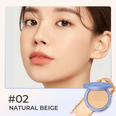 Phấn Phủ SACE LADY Tone 02 Natural Beige - Phấn Kiềm Dầu, Che Phủ Hiệu Quả, Kháng Nước - 10g Mỹ Phẩm Trang Điểm Tự Nhiên
