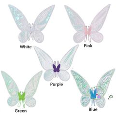 Bộ Cánh Hóa Trang Thiên Thần Công Chúa - Cánh Bướm Lấp Lánh Cho Tiệc Halloween và Cosplay, Phụ Kiện Dễ Thương 60x48cm