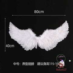 Cánh Thiên Thần Hóa Trang Lông Vũ - Phụ Kiện Cosplay Độc Đáo Cho Tiệc, Lễ Hội và Chụp Ảnh, Kích Thước Nhiều Màu Sắc