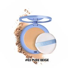 Phấn Phủ Kiềm Dầu SACE LADY Tone 03 Be Tinh Khiết 10g - Che Phủ Hoàn Hảo, Kháng Nước, Lớp Nền Tự Nhiên Duy Trì Suốt Ngày