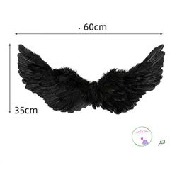 Cánh Đen Cosplay Bé Gái - Hóa Thành Thiên Thần hoặc Ác Quỷ Maleficent - Phụ Kiện Halloween Handmade ấn Tượng