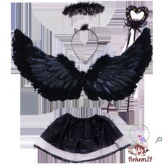 Bộ Cánh Thiên Thần 3 Chi Tiết - Hóa Trang Thiên Thần Lông Vũ Cho Bé Gái Dịp Halloween, Tết Nguyên Đán, New Year