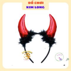 Bộ Phụ Kiện Hóa Trang Halloween - Cánh Thiên Thần Đen, Sừng Đỏ và Cây 3 Chĩa Ma Quái Cho Trang Phục Hoàn Hảo