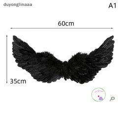 Bộ Phụ Kiện Hóa Trang Halloween - Cánh Thiên Thần Đen, Sừng Đỏ và Cây 3 Chĩa Ma Quái Cho Trang Phục Hoàn Hảo