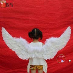 Cánh Thiên Thần Trắng Hóa Trang Cho Trẻ Em - Dây Đeo Đàn Hồi, Trang Trí Tiệc Giáng Sinh và Lễ Hội