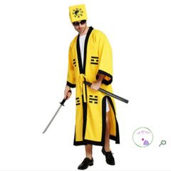 Bộ Trang Phục Pháp Sư & Đạo Sĩ Vàng - Hoá Trang Cosplay Cao Cấp, Áo và Mũ Thần Thoại Cho Các Dịp Tiệc, Halloween