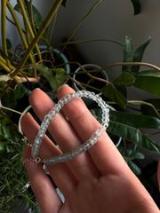 Chuỗi Vòng Tay Đá Aquamarine Tự Nhiên Cắt Giác Sang Trọng - Trang Sức Thời Trang Cao Cấp, Phong Thủy Tinh Tế
