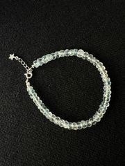 Chuỗi Vòng Tay Đá Aquamarine Tự Nhiên Cắt Giác Sang Trọng - Trang Sức Thời Trang Cao Cấp, Phong Thủy Tinh Tế