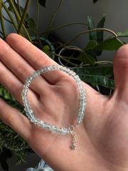 Chuỗi Vòng Tay Đá Aquamarine Tự Nhiên Cắt Giác Sang Trọng - Trang Sức Thời Trang Cao Cấp, Phong Thủy Tinh Tế