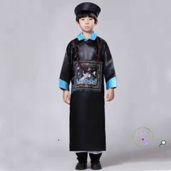 Bộ Trang Phục Halloween Ma Cương Thi Đỏ Đen Cho Trẻ Em - Áo Nón Halloween Độc Đáo 2025