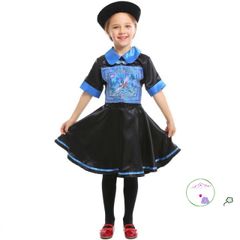 Bộ Trang Phục Halloween Ma Cương Thi Đỏ Đen Cho Trẻ Em - Áo Nón Halloween Độc Đáo 2025