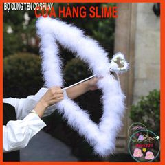 Bộ Cánh Thiên Thần Hóa Trang Nhiều Màu - Phụ Kiện Cosplay Halloween cho Trẻ Em và Người Lớn - Chất Liệu Lông Vũ Cao Cấp