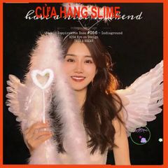 Bộ Cánh Thiên Thần Hóa Trang Nhiều Màu - Phụ Kiện Cosplay Halloween cho Trẻ Em và Người Lớn - Chất Liệu Lông Vũ Cao Cấp