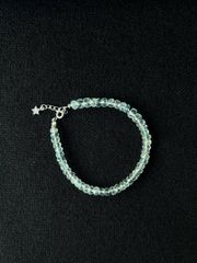 Vòng Tay Đá Aquamarine Phong Thủy Thật - Chuỗi Vòng Cắt Giác Siêu Trong, Trang Sức Thời Trang Tăng Cường Tình Yêu và Sức Khỏe