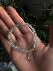 Vòng Tay Đá Aquamarine Phong Thủy Thật - Chuỗi Vòng Cắt Giác Siêu Trong, Trang Sức Thời Trang Tăng Cường Tình Yêu và Sức Khỏe