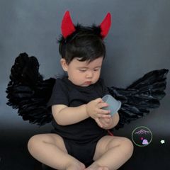 Cánh Thiên Thần Lông Vũ Hóa Trang - Set Đồ Chơi Công Chúa cho Trung Thu, Halloween, Tết và Tiệc Hóa Trang, Quà Tặng Độc Đáo