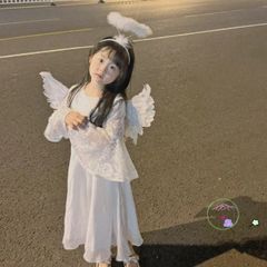 Cánh Thiên Thần Lông Vũ Hóa Trang - Set Đồ Chơi Công Chúa cho Trung Thu, Halloween, Tết và Tiệc Hóa Trang, Quà Tặng Độc Đáo