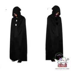 Áo Choàng Phù Thủy Harry Potter - Halloween Đen Huyền Bí, Chất Liệu Mềm Mại, Kích Thước Dài Phù Hợp Cho Người Lớn và Trẻ Em