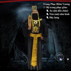 Bộ Trang Phục Cương Thi Halloween Cho Người Lớn - Áo Choàng, Nón, Móng Tay - Phù Hợp Cho Đêm Hội Hóa Trang Kinh Dị