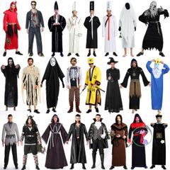 Bộ Đồ Hóa Trang Halloween Hắc Bạch Vô Thường - Thời Trang Kinh Dị Cho Người Lớn, Phục Trang Cosplay Độc Đáo