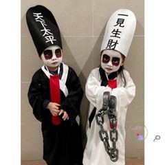 Bộ Đồ Hóa Trang Halloween Hắc Bạch Vô Thường - Thời Trang Kinh Dị Cho Người Lớn, Phục Trang Cosplay Độc Đáo