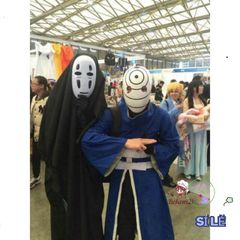 Set Hóa Trang Vô Diện - Áo Choàng Đen, Mặt Nạ Kaonashi và Găng Tay Cho Trẻ Em và Người Lớn - Cosplay Hayao Miyazaki