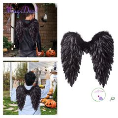 Cánh Thiên Thần Halloween 3D - Phụ Kiện Cosplay Lông Vũ Mềm Mại Cho Tiệc Tùng và Lễ Hội Hóa Trang
