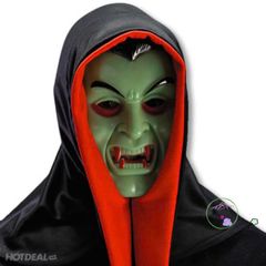 Bộ Trang Phục Ma Cà Rồng Halloween Hai Mặt Kèm Mặt Nạ - Áo Choàng Đen Đỏ Cho Trẻ Em và Người Lớn, Trang Phục Cosplay Dịp Lễ