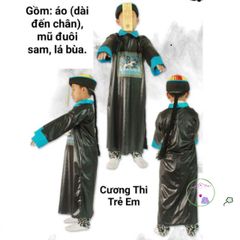 Bộ Trang Phục Hóa Trang Cương Thi Ngộ Nghĩnh Cho Bé - Đồ Hóa Trang Halloween Dễ Thương và Ấm Áp