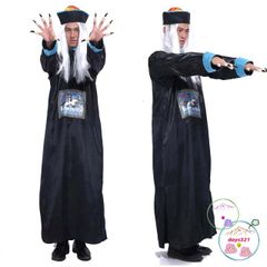 Bộ Trang Phục Cương Thi Thẩm Phán Dọa Ma - Đồ Hóa Trang Halloween Cho Người Yêu Thích Kinh Dị, Cosplay, Sự Kiện Halloween