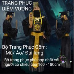 Bộ Đồ Hóa Trang Halloween Cương Thi & Pháp Sư - Trang Phục Cosplay Huyền Bí Cho Trẻ Em, Giao Hàng Tận Nơi