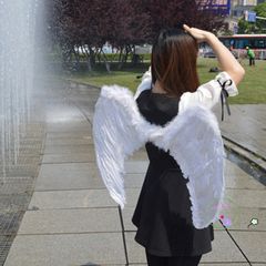 Cánh Thiên Thần Trắng Mềm Mại Cosplay Halloween cho Trẻ Em và Người Lớn - Phụ Kiện Thời Trang Thần Tình Yêu, Đủ Màu Sắc