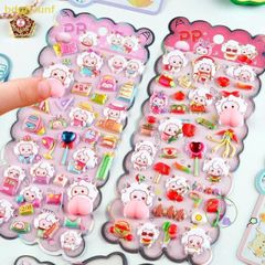 Miếng Dán Cừu Con 3D Mềm Mại - Trang Trí Điện Thoại Dễ Thương Cho Bé Gái - Quà Tặng Độc Đáo
