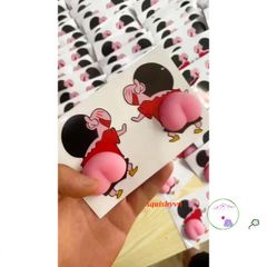 Miếng Dán Mông Đào Silicon Dễ Thương 3D - Bảo Vệ Điện Thoại, Chặn Cửa Ô Tô, Giảm Stress, Quà Tặng Siêu Đáng Yêu